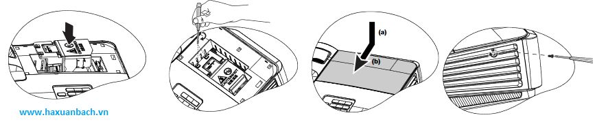 Hướng dẫn thay bóng đèn máy chiếu benq MW712 tiếp theo