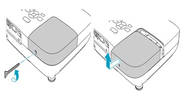 Thay bóng đèn máy chiếu Epson EB-S9 bước 2