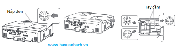 Hướng dẫn thay bóng đèn máy chiếu Hitachi CP-WX625W
