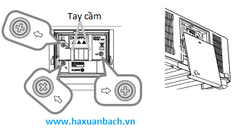 Hướng dẫn thay thế bóng đèn máy chiếu hitachi CP-X8160