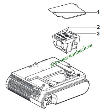 Cách thay bóng đèn máy chiếu Mitsubishi XD210LP