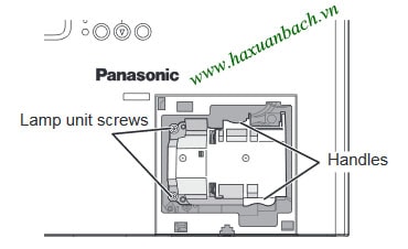 Lấy bóng đèn máy chiếu Panasonic PT-LB3V ra khỏi máy