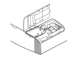 Thay bóng đèn máy chiếu Sony VPL-VW300ES bước 4