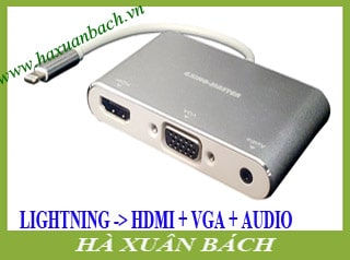 Cáp chuyển từ Lightning ra HDMI và VGA-AUDIO