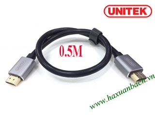 Cáp HDMI 0.5M Unitek 2.0/4K