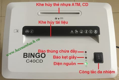 Thiết kế của máy hủy Bingo C40CD