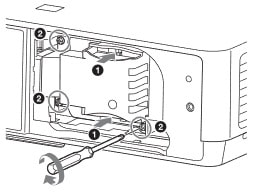 Lắp bóng đèn máy chiếu Sony LMP-E221